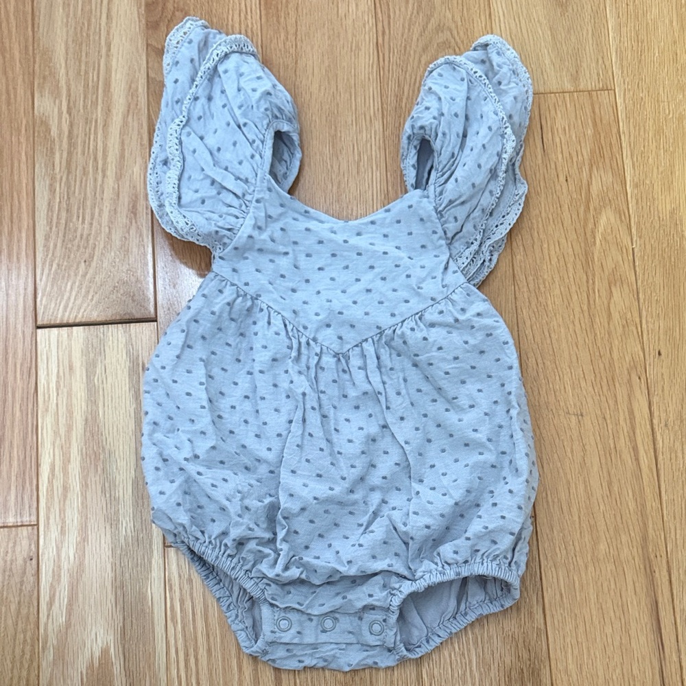 Rylee + Cru Gray Kids One Piece Bodysuit